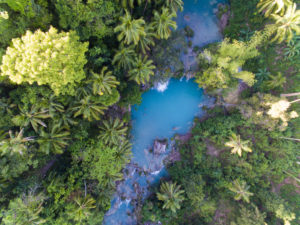 Siquijor Cambugahay Falls aus der Luft